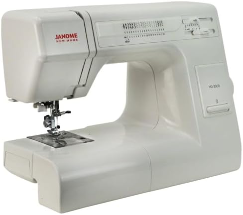 Janome HD3000 Heavy-Duty Sewing Machine with 18 Built-in Stitches + Hard Case | 18 Built-in Stitches + Hard Case