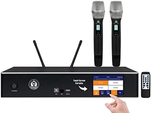 2500W Complete Karaoke System – 50, 000 Preloaded Songs + Unlimited YouTube | Select Songs via App on Phone/Tablet | Wireless Mics