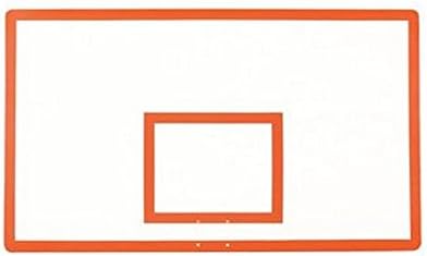 First Team FT280 Fiberglass 42 x 72 in. Rectangular Fiberglass Backboard44; Sienna Orange