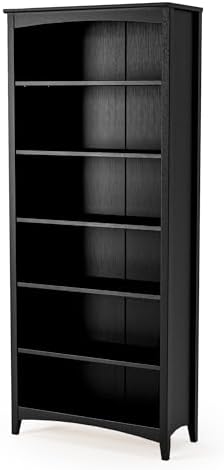 Shaker Style 3 Shelf Bookcase / Solid Wood / 36" High / Adjustable Shelving / Closed Back / Display Bookshelf for Living Room, Bedroom, Home and Office, White