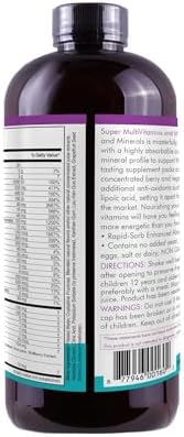 Liquid Super Multivitamin and Minerals, 16 oz | Premium Vitamins for Enhanced Absorption, Daily Supplement for Optimal Health and Wellness