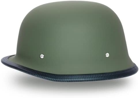 Daytona Half Shell German Motorcycle Helmets, DOT Approved for Superior Safety and Style – Comfortable, Durable, and Perfect for Riders Who Want a Retro Look with Modern Protection Standards
