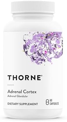 THORNE Adrenal Cortex, Bovine Adrenal Glandular Supplement, 60 Capsules | Supports Healthy Adrenal Function & Cortisol Balance