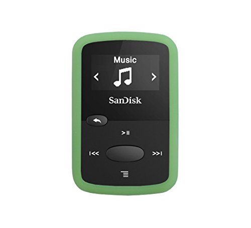 Silicone Case for Sandisk Clip Jam (SDMX26) MP3 Player (Released in 2015), Soft Rubber Skin Bumper Cover, Lawn Green