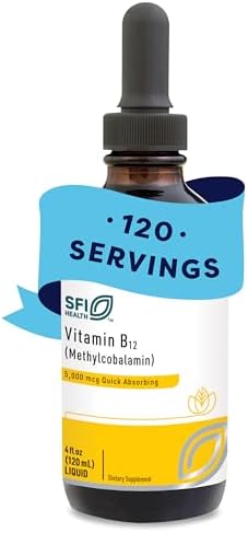 SFI Health Klaire Labs Vitamin B12 Liquid, 120 Servings, 4 Fl Oz | Formulated for Superior Absorption