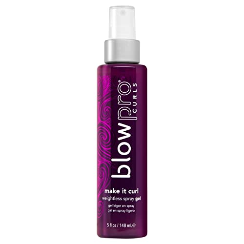 blowpro Make It Curl Weightless Spray Gel 5oz, Boost & Locks in Curl Definition, Flexible Finish, All Day Beautiful Hold, Travel-Friendly Bottle