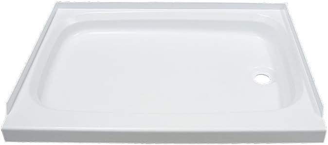 Lippert Replacement 24" x 32" White Shower Pan with Right Drain for RVs, Manufactured Homes, Travel Trailers, 5th Wheels, and Motorhomes - 210371