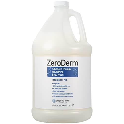 Ginger Lily Farms ZeroDerm Body Wash, 128oz, Fragrance Free