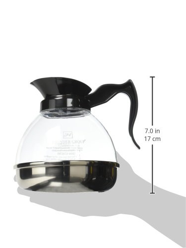 Thunder Group PLCD064 Coffee Decanter 64 Oz. Capacity Durable Plastic Handle/top