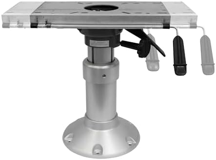 Wise 8WP145 Heavy Duty Mainstay Air Power Pedestal with Locking Swivel and Slide | Air-powered height adjustment 14.5 to 20 in, 2-7/8 in post