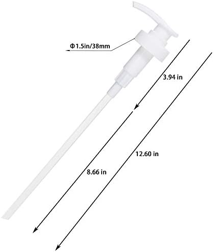 Gallon Pump Dispenser, Fits Most 1 Gallon Jugs and Containers 38/400 Pump Lid Top Replacement for Sanitizer, Lotion, Shampoo, Conditioner (6 Pack)