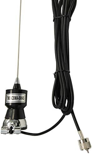 Taurus CB40 200W Trunk Lip Mount Mobile CB Antenna with Coax