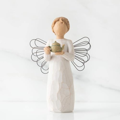 Willow Tree Angel of The Spirit, Sculpted Hand-Painted Figure | Hand-Painted Angel Figurine, Celebrating Friendship, Nature and Everyday Blessings, Sculpted by Artist Susan Lordi