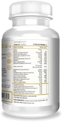 ACTIF Multivitamin for Women Age 60+ with 30 Organic Vitamins and Organic Herbs, Non-GMO, Made in USA, 2-Month Supply