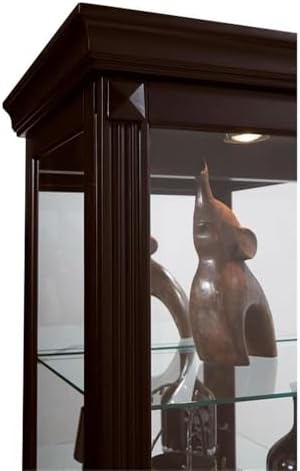 Pulaski Curio, 29 by 20 by 80-Inch, Dark Cherry Brown