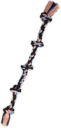 Mammoth Flossy Chews Color Rope Tug – Premium Cotton-Poly Tug Toy for Dogs – Interactive Dog Rope Toy – Tug Dog Chew Toy