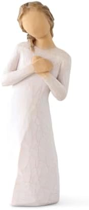 Willow Tree Quietly, Sculpted Hand-Painted Figure | Cast from a Susan Lordi Original Carving, Gift Offering Comfort, Peace, Support and Inner Strength, Includes Enclosure Card