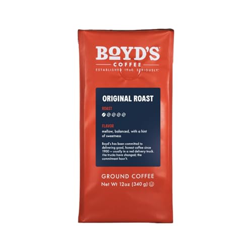 Boyd's Coffee French No. 6 Coffee –Ground Dark Roast– Blended from 100% Arabica – Rich & Full-Flavored – 12 oz.