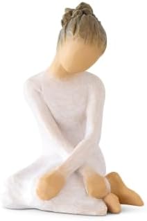 Willow Tree Quietly, Sculpted Hand-Painted Figure | Cast from a Susan Lordi Original Carving, Gift Offering Comfort, Peace, Support and Inner Strength, Includes Enclosure Card