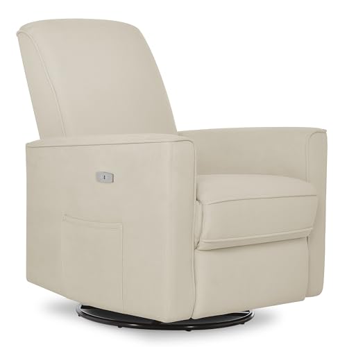 évolur Harlow Upholstered Power Glider Recliner with USB Charging – Rocking & 275° Swivel with Smooth Glide – Greenguard Gold & FSC