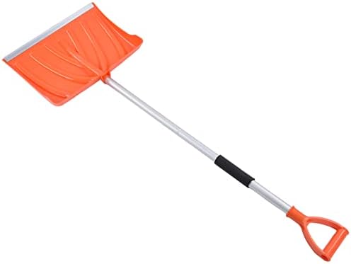Snow Shovel for Car & Home – Large Capacity D-Handle Aluminum Shovel, Lightweight 1.1kg, Detachable for Trunk Storage, Pushes Snow, Ice