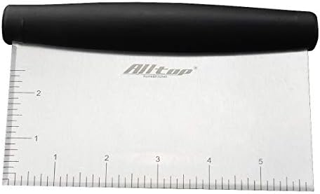 ALLTOP Bowl Spatula & Bench Scraper, Flexible Plastic Multipurpose Kitchen Pastry Cutter Tool