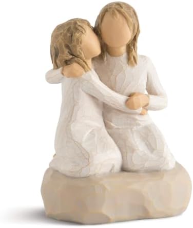 Willow Tree We are Three, Sculpted Hand-Painted Figure, Darker Skin | Cast from a Susan Lordi Original Carving, Celebrates Close Bonds, Meaningful Relationships, Thoughtful Keepsake Gift Idea