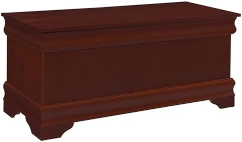 Coaster Home Furnishings - Pablo - Wood - Cedar Chest with Flip-Open Top, Lined Interior and Base Molding - Bedroom - 47-Inch - Warm Brown - 900022