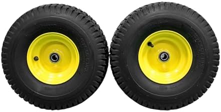 Antego 15x6.00-6 Lawn Mower Tire & Wheel Assembly ATW-001 4 Ply, Set of 2 | ATW-001, 4 Ply