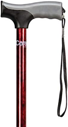 Carex Soft Grip Walking Cane with Strap, Anti-Slip Walking Cane for Easy Maneuvering, Walk Stick for Seniors & Adults with Added Support and Adjustable for Balance, Supports up to 250 lbs