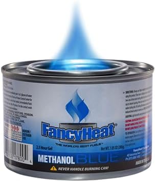 Methanol 7-Ounce Entertainment Cooking Fuel, 12 -Pack Gel Chafing Cans
