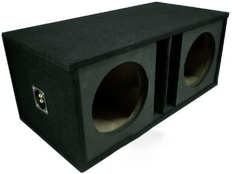 Dual 15" Ported Slot Vented Sub Box Paintable Baffle Subwoofer Enclosure | Bass Reflex Speaker Cabinet by ASC, Fits 15 Inch Woofers