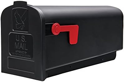 Gibraltar Mailboxes Parsons Medium Capacity Rust-Proof Plastic White, Post-Mount Mailbox, PL10W0201