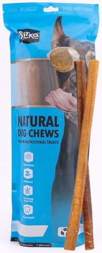 Sitka Farms Bully Sticks for Dogs, Dog Chews and Treats, 6 Inch, 20 Count