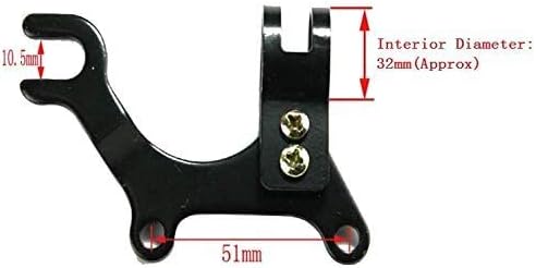 BlueSunshine 1 PCS 20/31.8mm Adjustable MTB Bike Disc Brake Bracket Converter Frame Adapter Mounting Holder