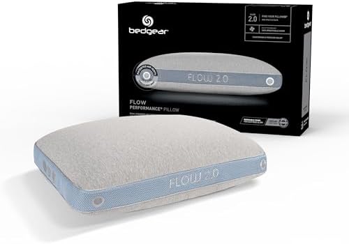 Bedgear Flow Performance Pillow, 2.0 Soft Cooling Pillow for Back