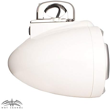 Wet Sounds 2 ICON 8" White Fixed Clamp Tower Speakers- Pair White (Renewed)