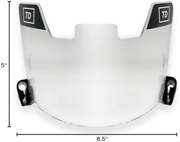 TD Sports Football Visor | Fits Kids, Youth, and Adult Helmets | Eye Protection for Helmet and Facemask