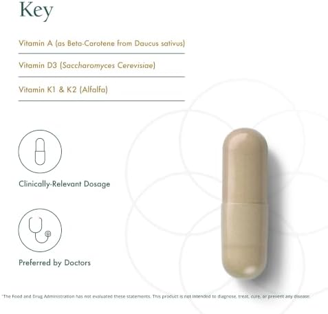 Natura Health Products D-A-K ADK Vitamin D3 5000 IU K2 K1 & A 60 Capsules | 50 mcg K2, 550 mcg K1 and 1000 IU A support calcium metabolism, bone