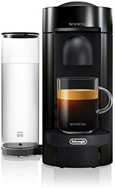 Nespresso Vertuo Plus Coffee & Espresso Maker by De'Longhi, Grey | Grey coffee machine that brews 4 cup sizes: 5 and 8 oz. coffee, plus single and double espresso, at the touch of a button.