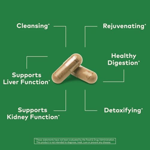 ORGANIC INDIA Liver and Kidney Cleanse Detox Repair - Herbal Supplement - Detoxify & Rejuvenate, Supports Healthy Liver & Kidney Function, Vegan, USDA Certified Organic, Non-GMO - 90 Capsules