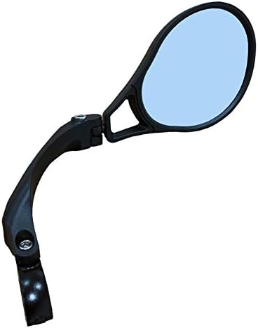 Hafny E13 Approved E-Bike Mirror, Large Surface Bar End Bike Mirror, HD Automotive Glass Bicycle Mirror, Safe Blast-Resistance Cycling Mirror