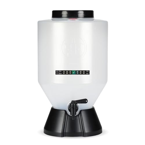 Conical Fermenting System - NO AIRLOCK OR Siphon Required - Made of BPA Free Food Grade Plastic that imparts Zero unwanted Flavors into Your Brew!