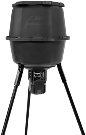 American Hunter 30 Gal Nesting Hopper | Hunting Durable Lightweight 3 Legged Game Feeder with XDE-Pro Automatic Delivery System