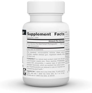 Source Naturals Pycnogenol 100 mg Proanthocyanidin Complex - 60 Tablets