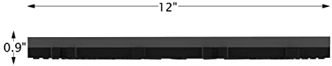 Interlocking Deck Tiles - 6-Pack Wood Plastic Composite Patio Tiles - Outdoor Flooring for Balcony, Porch, and Garage by Pure Garden (Dark Gray)