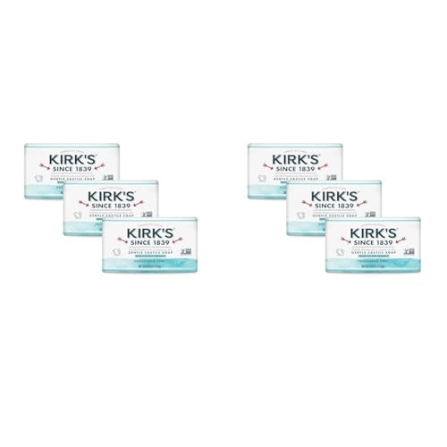 Kirk's Original Coco Castile Soap Fragrance Free 4 oz, Pack 18