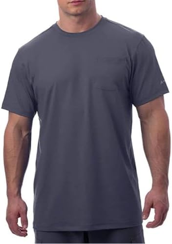 Arctic Cool Men’s Crew Neck Instant Cooling Pocket Workwear Moisture Wicking Performance UPF 50+ Short Sleeve Shirt