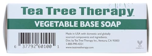 Tea Tree Therapy Vegetable Base Soap with Tea Tree Oil - 3.9 oz - Pack of 9