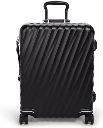 TUMI 19 Degree Frame Continental 4 Wheel Carry-On - Lightweight Suitcase - Hard Shell Luggage - 21.8" X 15.8" X 9.0" - Black Textured